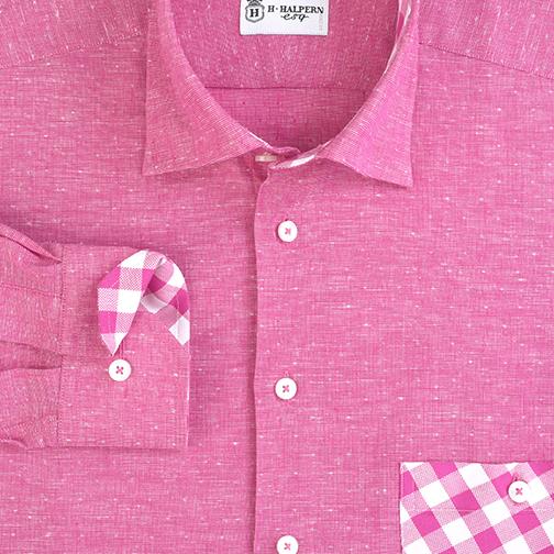H. Halpern Esq. 'Check Your Pocket' Sport Shirt