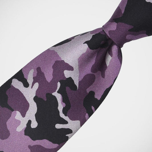 H. Halpern Esq. 'Camo in Purple' Tie