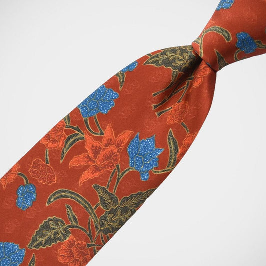 H. Halpern Esq. 'Rust Floral' Tie