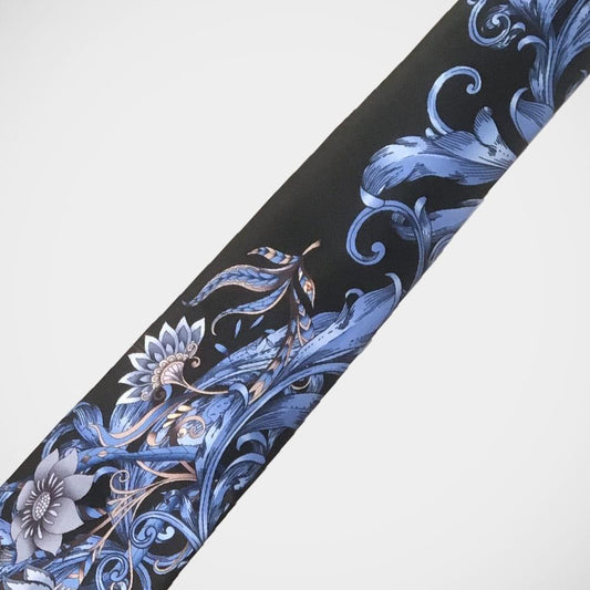 Vitaliano 'Light Blue Floral on Black' Tie