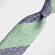 'Bold Stripe in Green & Navy' Tie