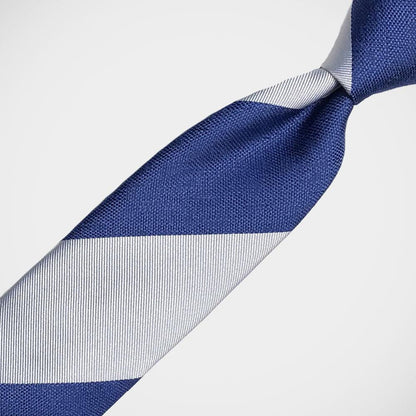 'Bold Stripe in Blue and Silver' Tie