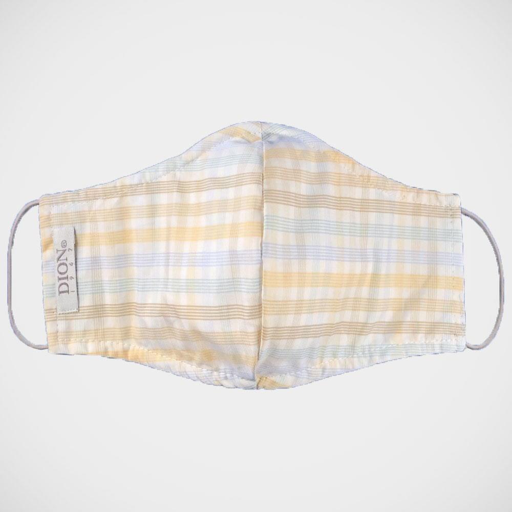 'Tan & Blue Check' Non-medical Mask