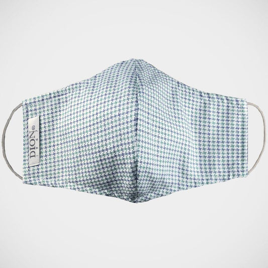 'Blue & Green Check' Non-medical Mask