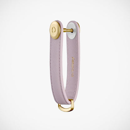 'Saffiano Leather - Lilac' Keyring