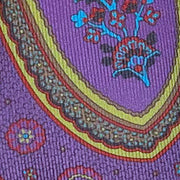'Purple and Green Paisley' Tie