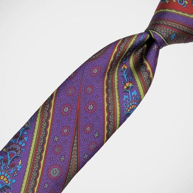 'Purple and Green Paisley' Tie