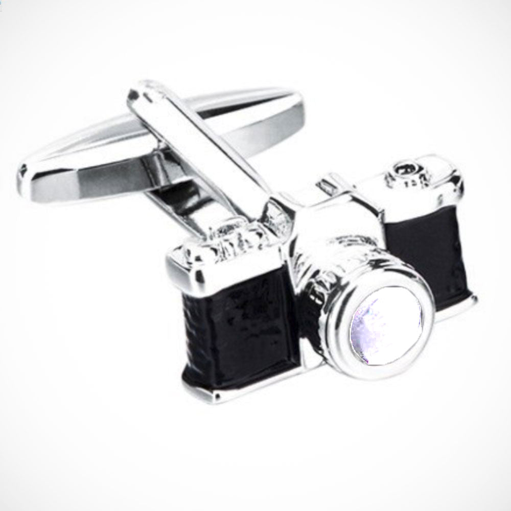 'SLR Camera - Black' Cufflinks