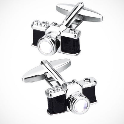 'SLR Camera - Black' Cufflinks