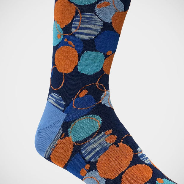 'Soap Bubbles on Blue' Socks