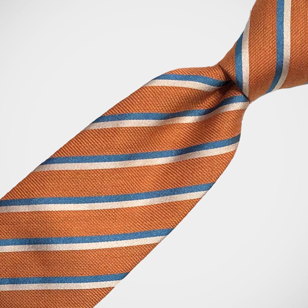 'Retro Stripe on Orange' Tie