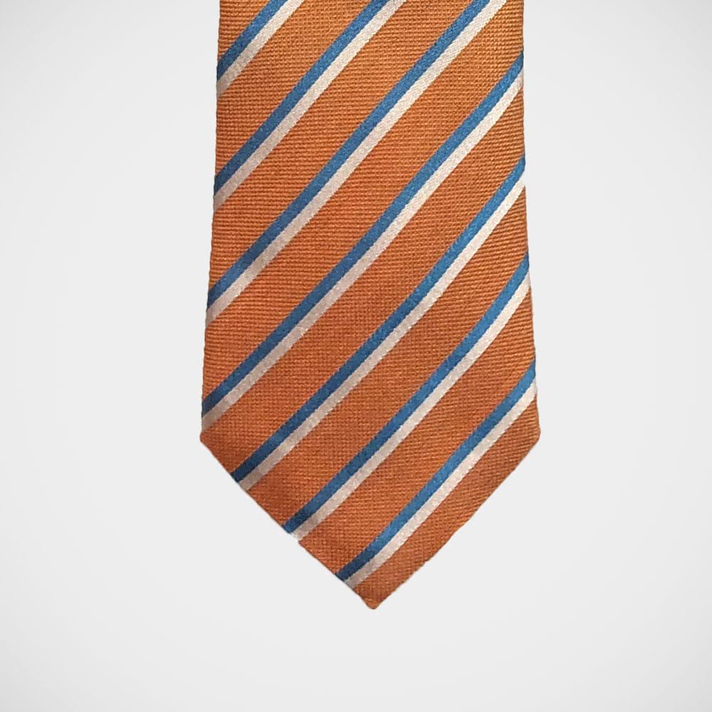 'Retro Stripe on Orange' Tie