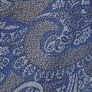 'Taupe with Blue Paisley' Tie