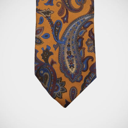 'Paisley on Orange' Tie